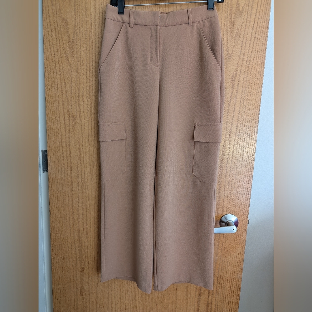 Express Women's Flare Leg Tan Pants